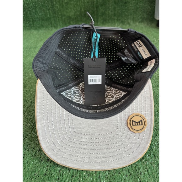 Melin Trenches Icon Hydro Snapback Hat Black Sands Dark Khaki Black Small NEW - Picture 5 of 5